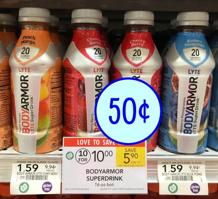 Bodyarmor Sports Drink Just 50¢ At Publix