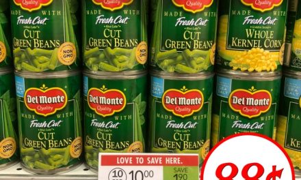 Del Monte Vegetables Only 88¢ Per Can At Publix