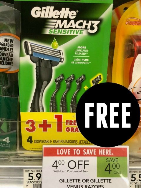 Pick Up Gillette Razors For FREE At Publix