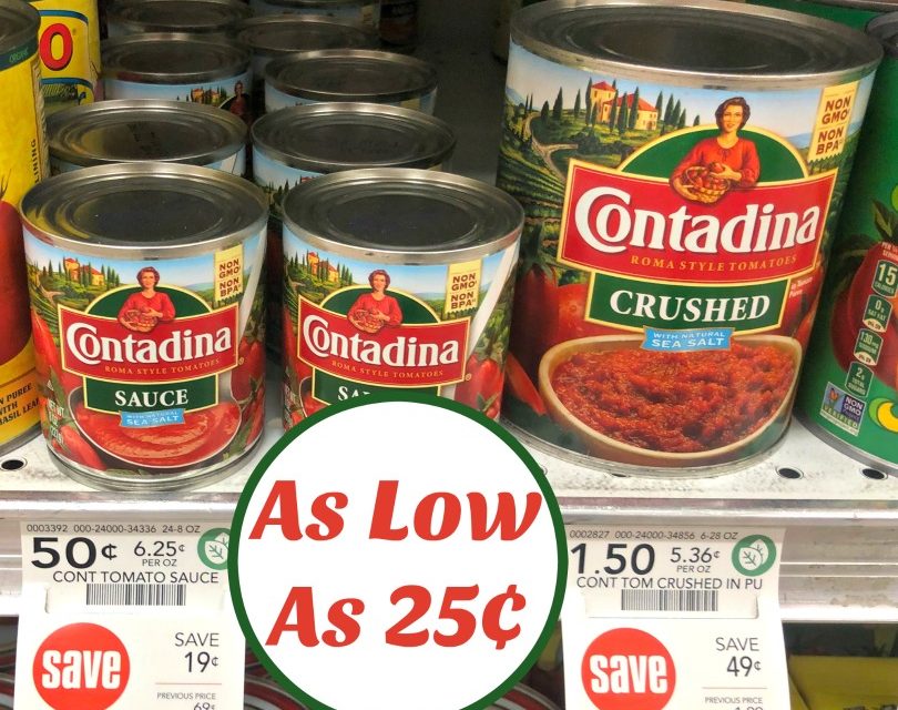 Contadina Tomato Sauce Just 25¢ At Publix