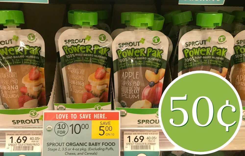 Sprout Baby Food Pouches Just 50¢ Each At Publix