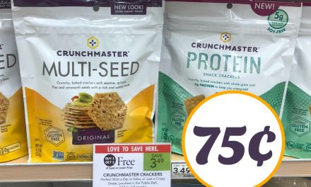 Crunchmaster Crackers –  75¢ Per Bag At Publix