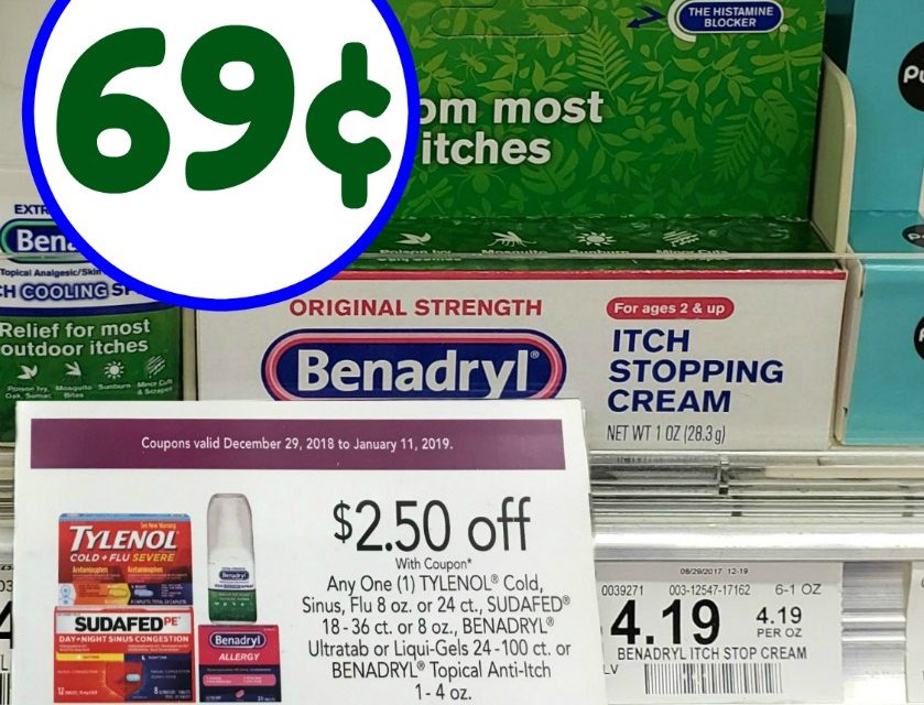 Benadryl Topical Anti-Itch Cream Just 69¢ At Publix