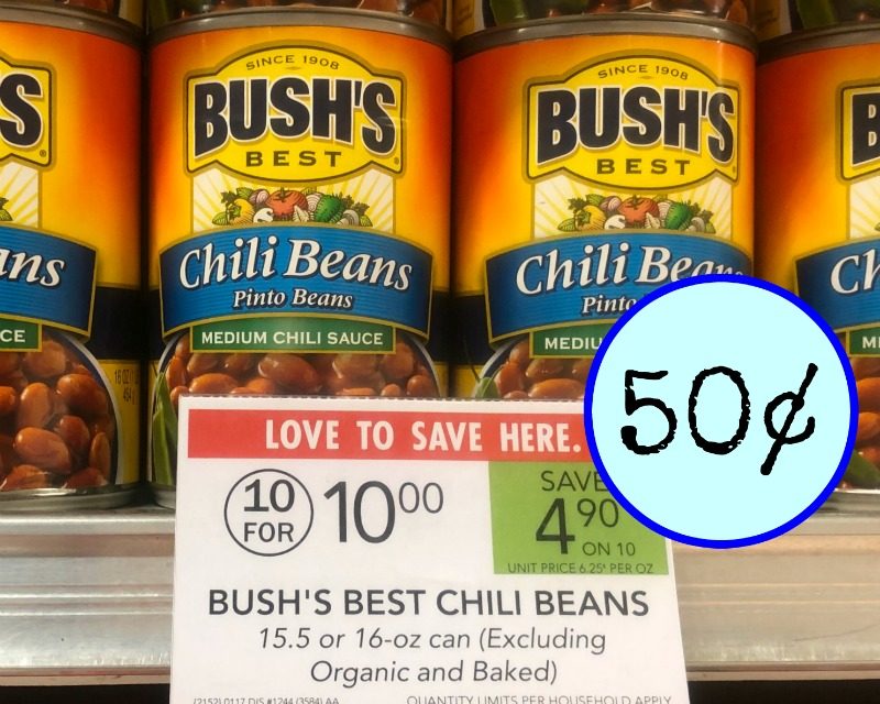 Bush’s Best Chili Beans Just 50¢ At Publix