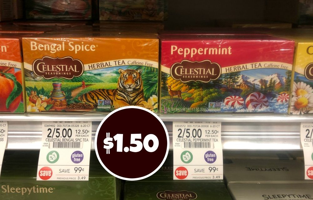 Celestial Seasonings Tea – Just $1.50 At Publix