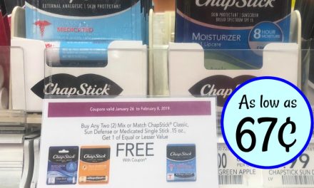 Nice Price On ChapStick – As Low As 67¢ At Publix