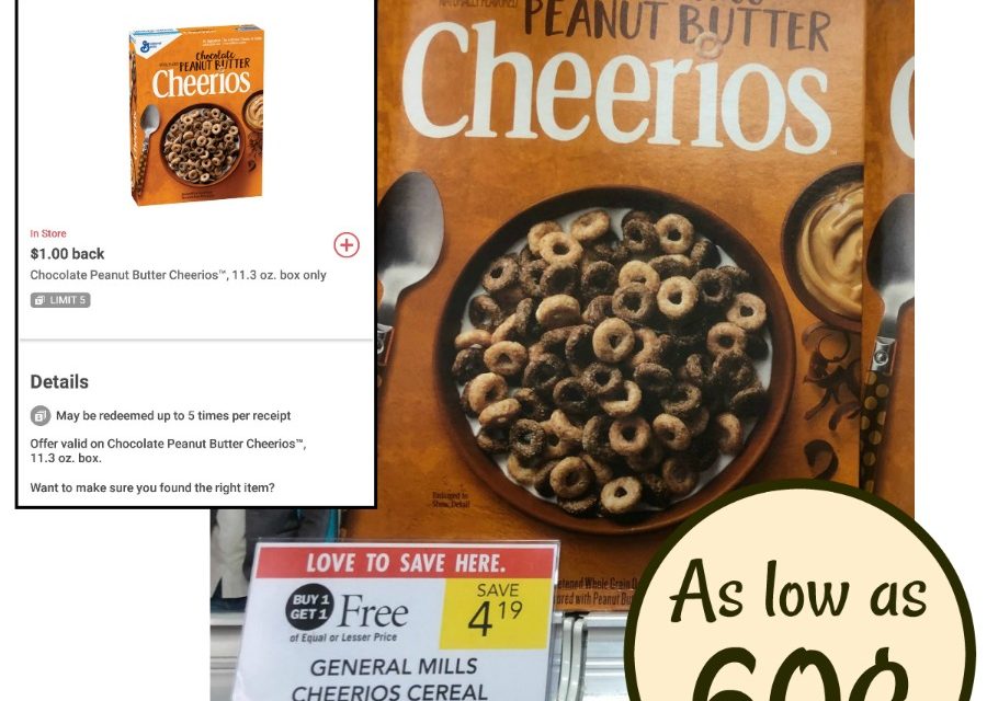 Super Price On Chocolate Peanut Butter Cheerios – As Low As 60¢ At Publix