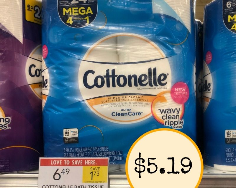 Cottonelle Toilet Paper As Low As $5.19 At Publix