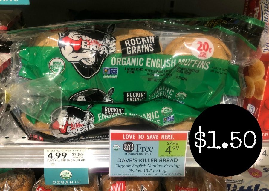 Dave’s Killer Bread Organic English Muffins As Low As $1.50 At Publix