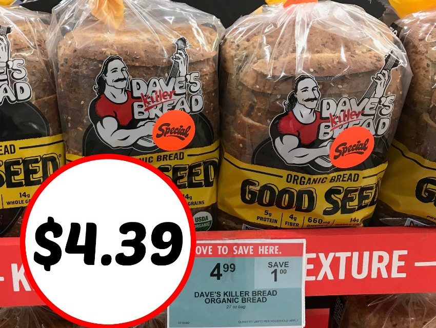 Save On Dave’s Killer Bread  At Publix