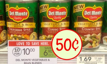 Del Monte Vegetables & Bean Blends Just 50¢ At Publix