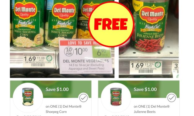 FREE Del Monte Shoepeg Corn And Julienne Beets At Publix