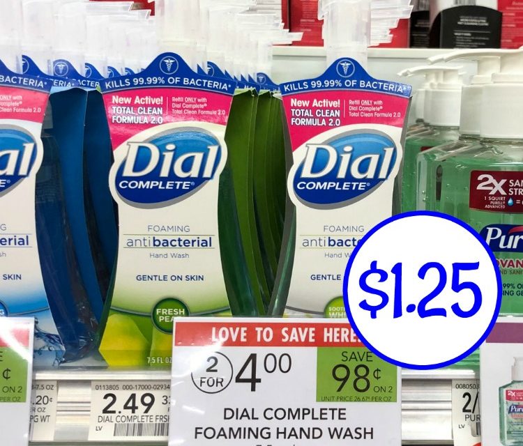 Dial Complete Foaming Hand Wash – Just $1.25 At Publix