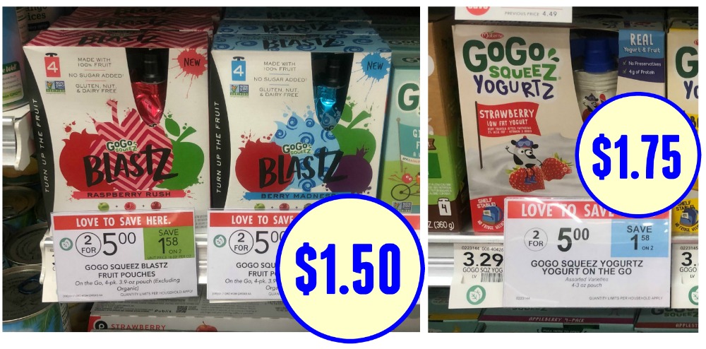 GoGo Squeez Products As Low As $1.35 At Publix