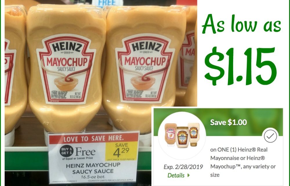 New Heinz Mayochup Saucy Sauce Coupon For The Publix Sale – As Low As $1.15