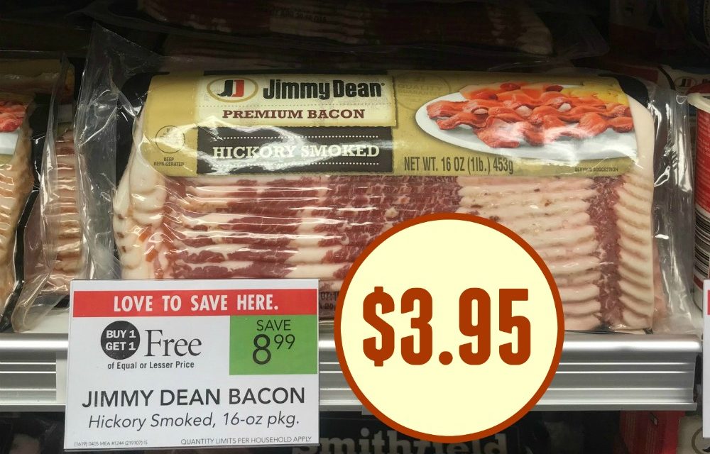 Super Deal On Jimmy Dean Bacon – Just $3.95 At Publix