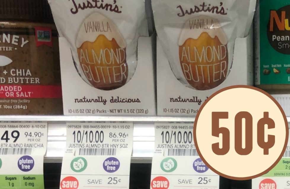 Get Justin Almond Butter Squeeze Packs For Just 50¢ At Publix