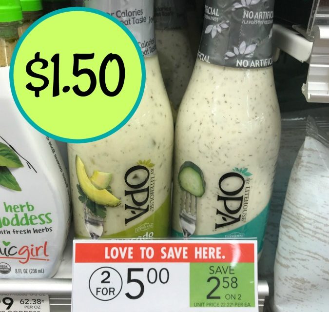 Litehouse Opa Greek Yogurt Dressing Just $1.50 At Publix (Less Than Half Price)