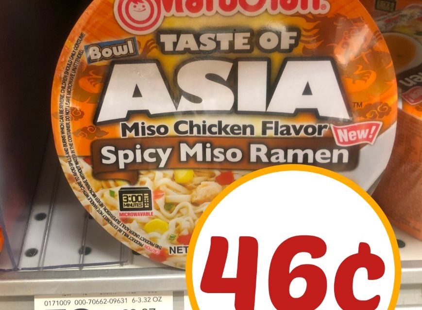 Maruchan Bowls Just 46¢ Each At Publix