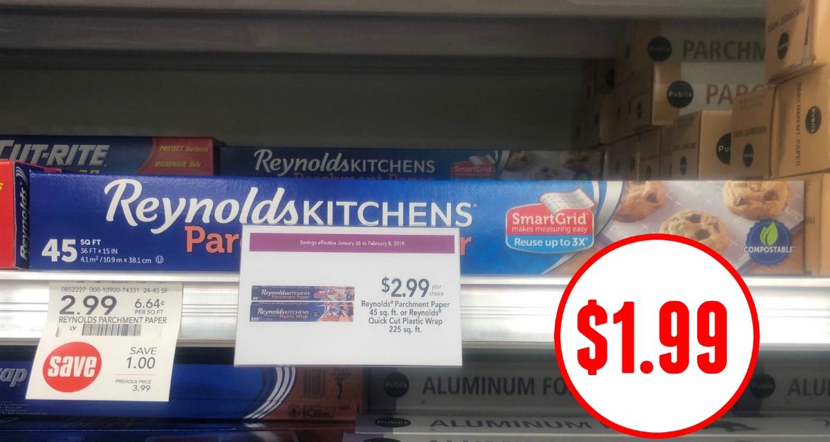 Reynolds Parchment Paper Just $1.99 At Publix – Half Price!