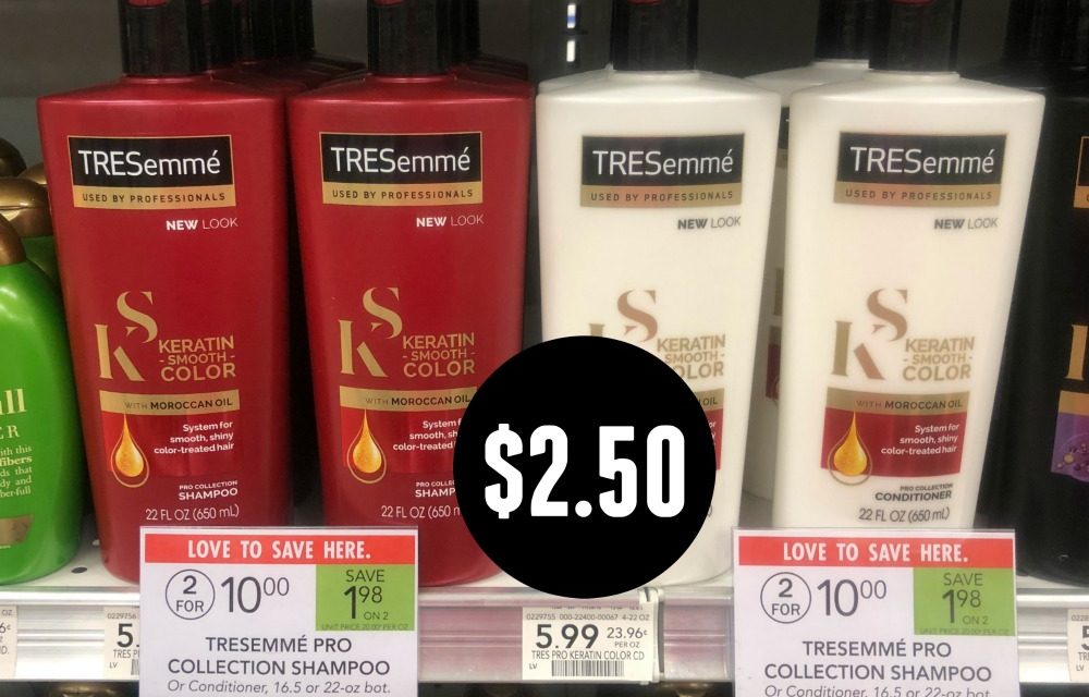 TRESemme Pro Collection Shampoo or Conditioner Just $2.50 Per Bottle At Publix (Reg Price $5.99)