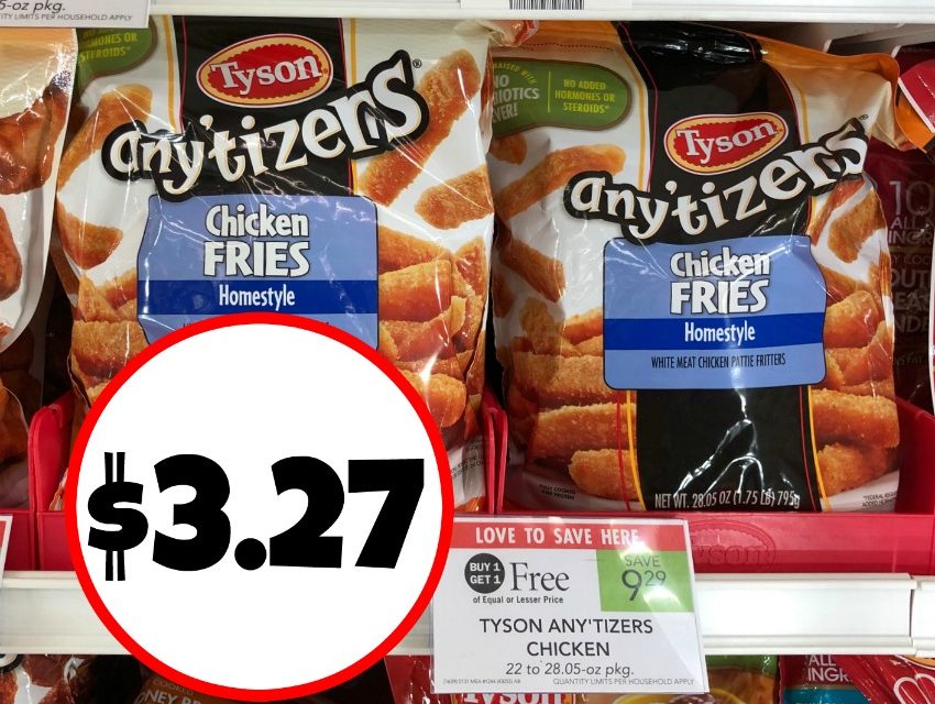 Tyson Any’tizers As Low As $3.27 Per Bag At Publix