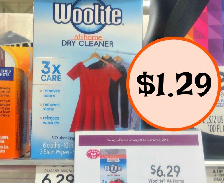 Woolite At-Home Dry Cleaner As Low As $1.29 At Publix