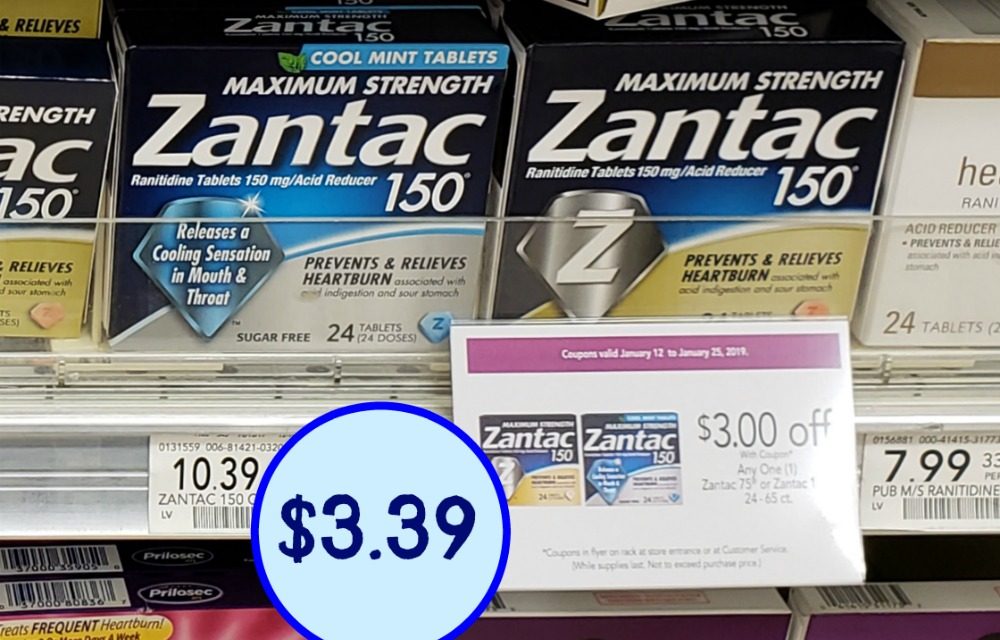 Zantac Just $3.39 At Publix (Save $7)