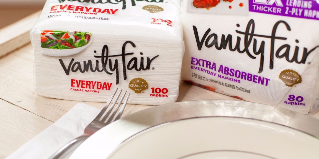 Vanity Fair Napkins Are As Low As 90¢ Per Pack At Publix