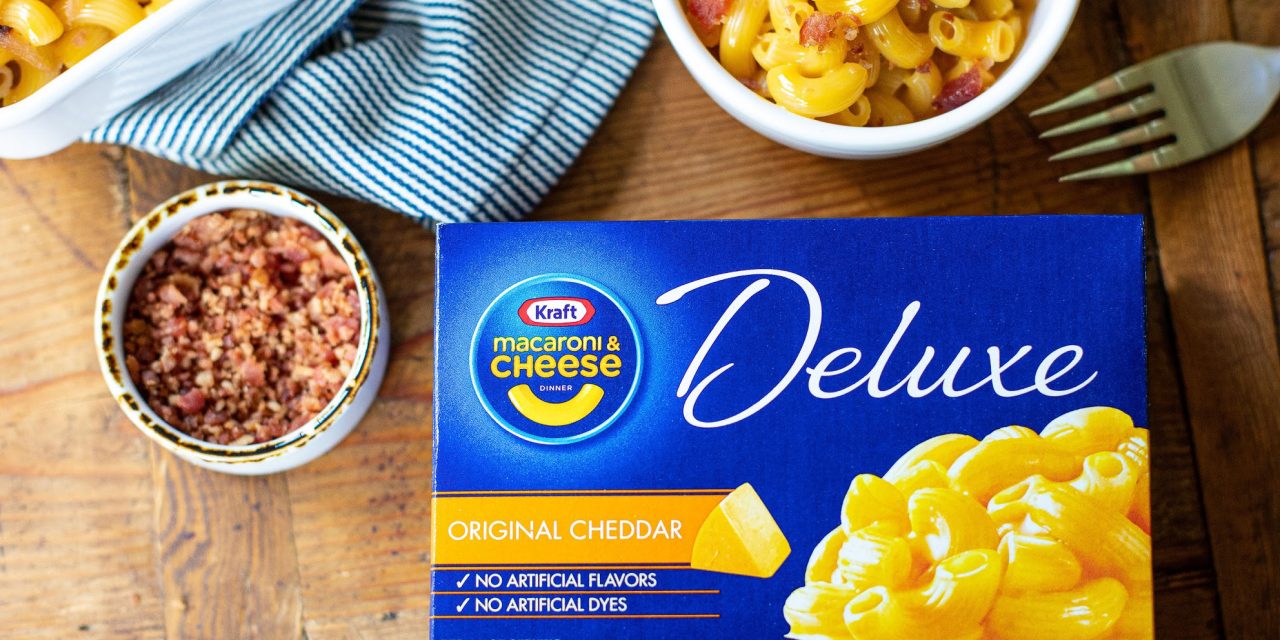 Kraft Deluxe Macaroni & Cheese Just 79¢ Per Box