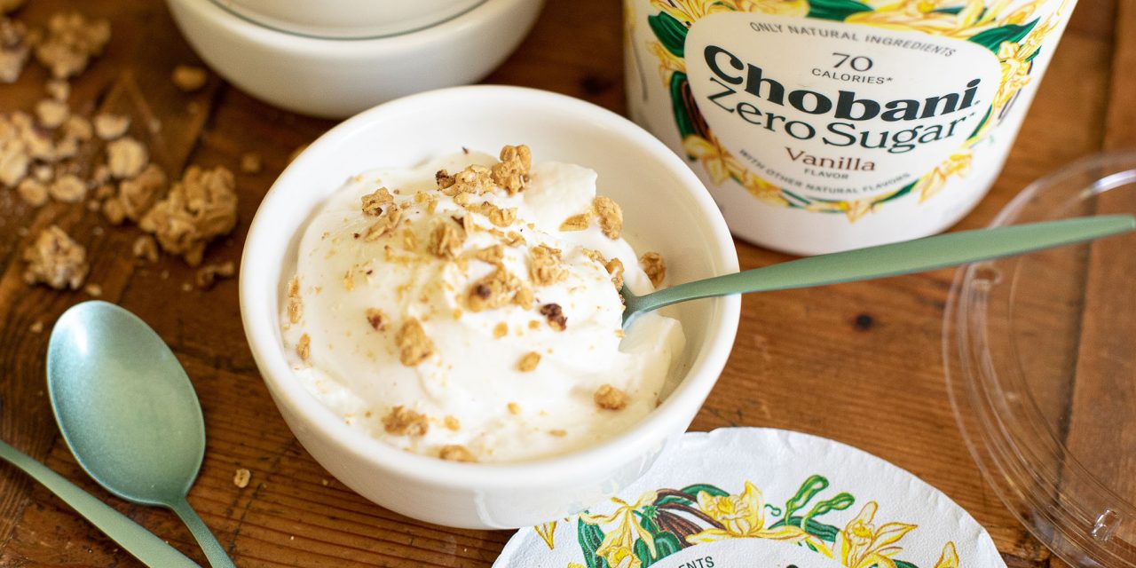 Chobani Zero Sugar Tubs Just $2.50 At Publix (Regular Price $5.99)