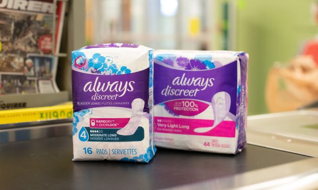 Always Discreet Pads As Low As $1.49 At Publix (Regular Price $5.99)