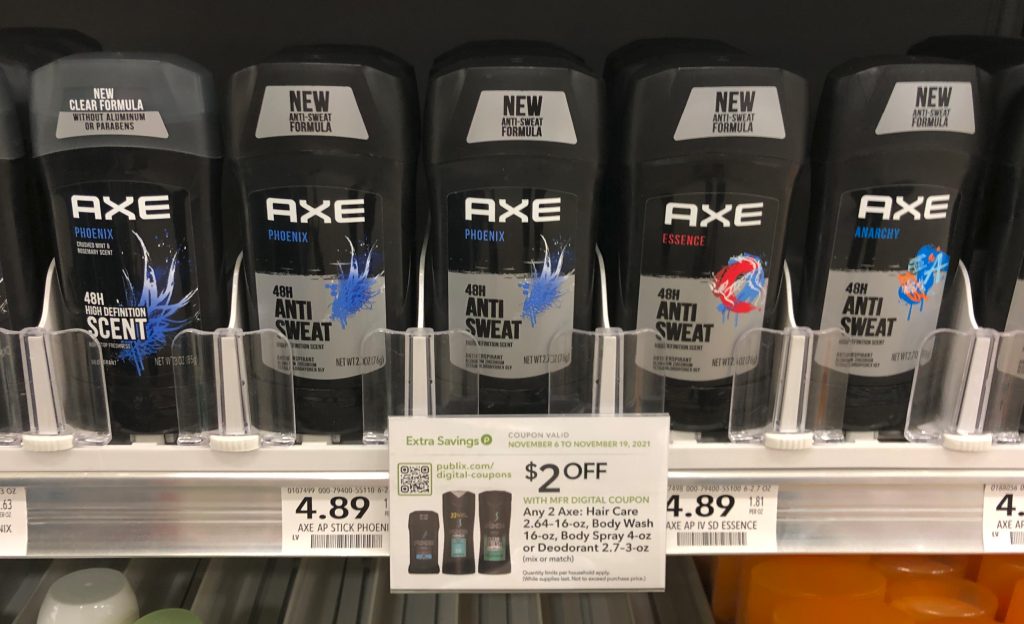 Axe AntiPerspirant & Deodorant Just 2.39 At Publix Half Price