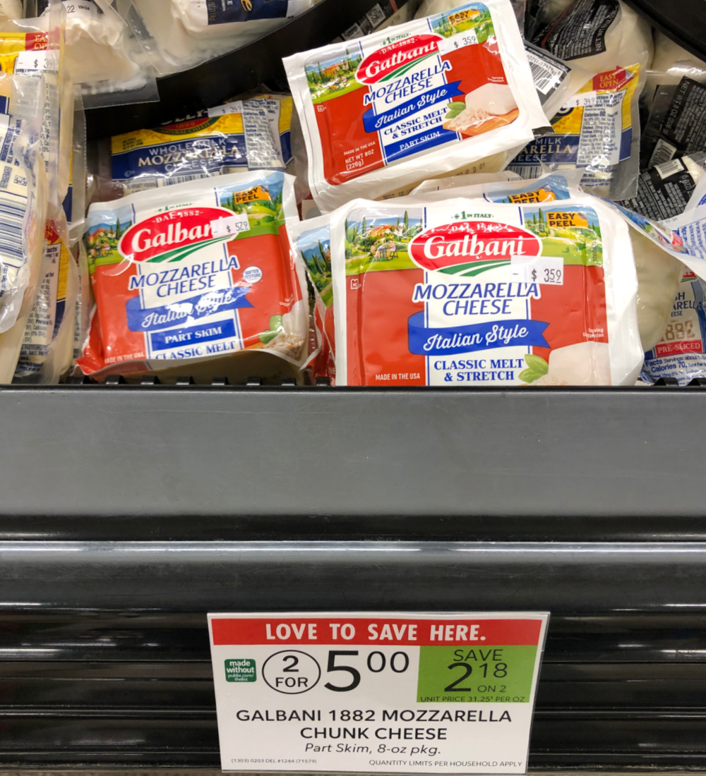 Grab Galbani Mozzarella Cheese As Low As 50¢ At Publix on I Heart Publix