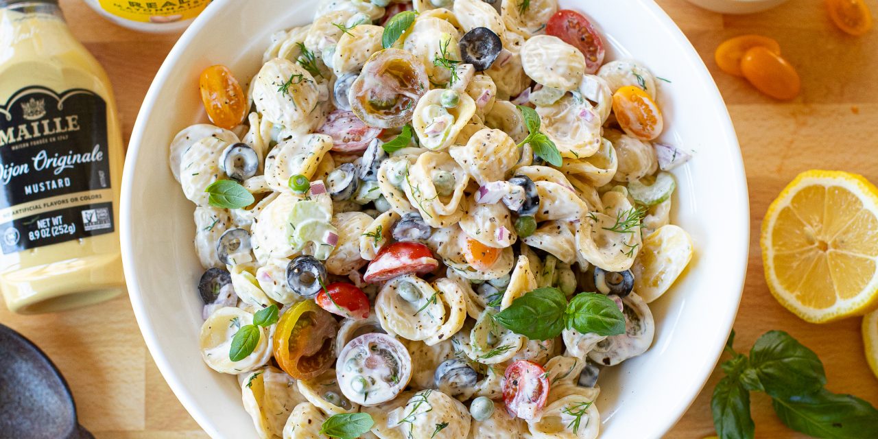 This Creamy Pasta Salad Is The Perfect Side To Serve (Or Bring) To Your Holiday Gathering