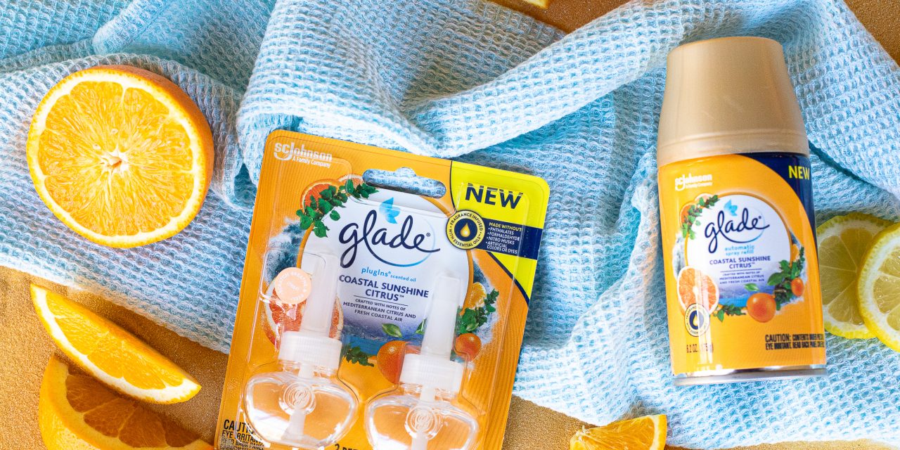 NEW Glade® Coastal Sunshine Citrus Fragrance Is Now Available At Publix – Bring Fresh Coastal Air Inside