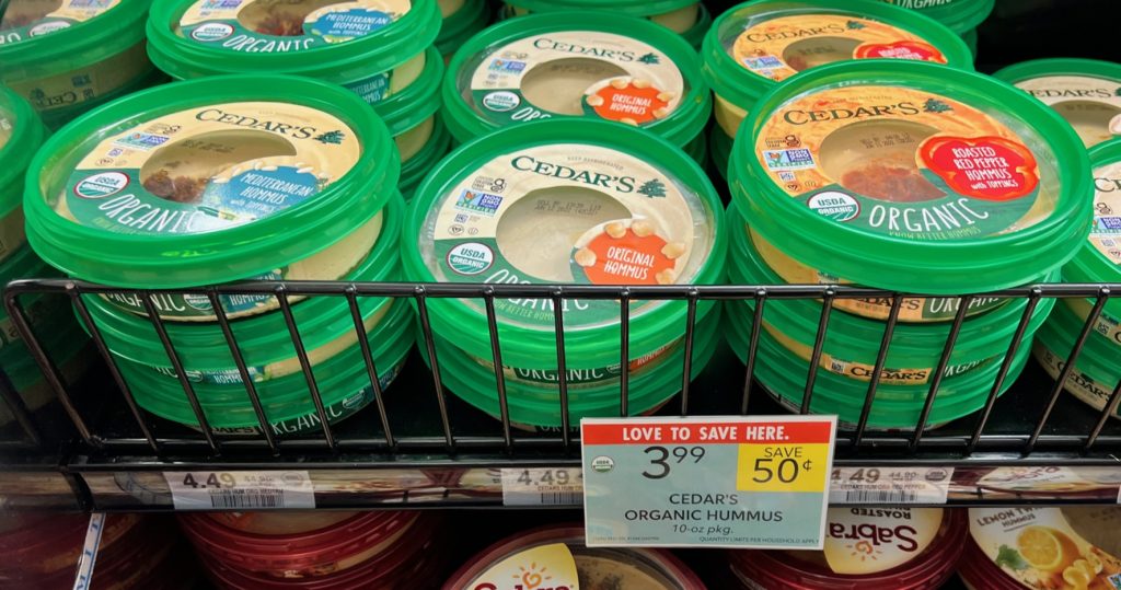 Cedar’s Organic Hummus or Tzatziki Just $2.99 At Publix | iHeartPublix