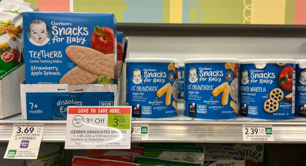 Gerber Graduates Snacks As Low As $1.64 At Publix – Plus Cheap Teethers ...