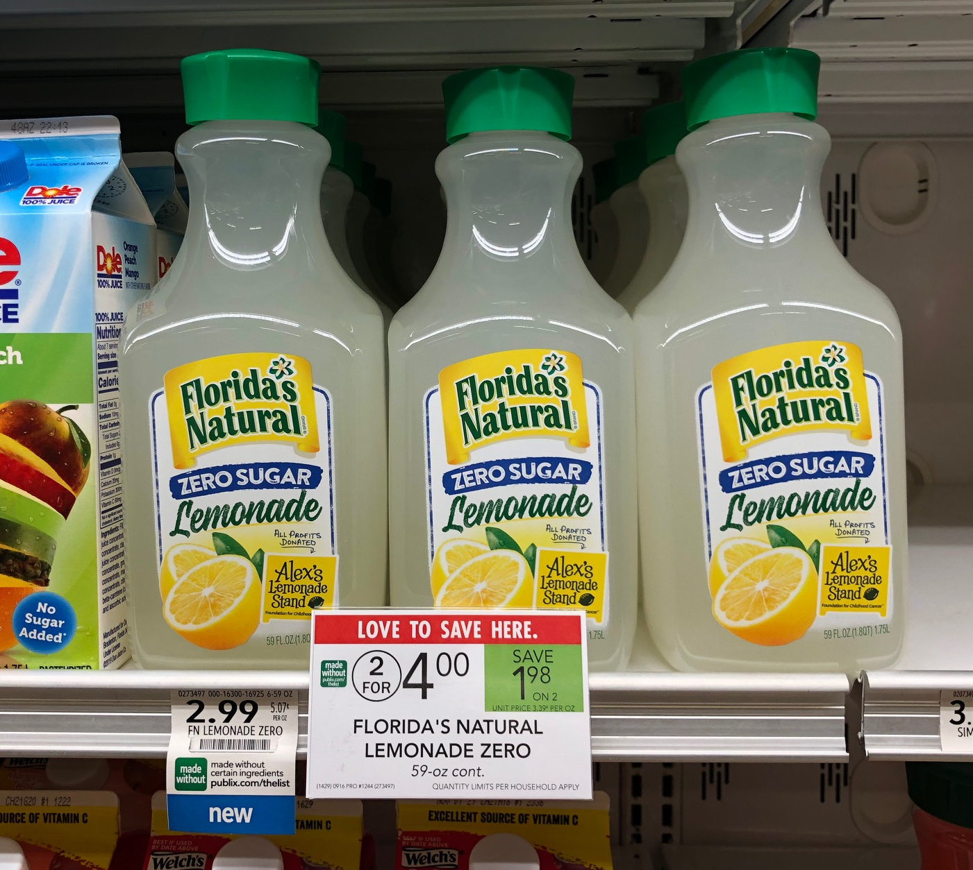 Florida’s Natural Zero Sugar Lemonade Now FREE At Publix | iHeartPublix